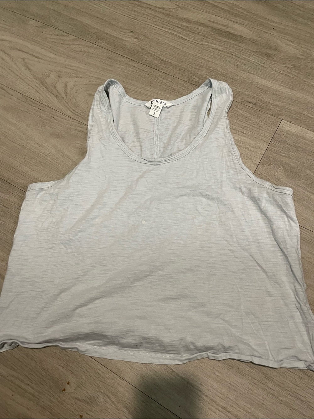 Athleta Pale Blue Racerback Tank Top